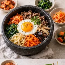 韓国料理のイメージ (AI生成・店舗写真ではありません)